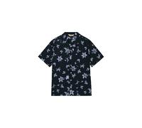 Superdry Men's Cabana Print S/S Shirt, Blue Flower, M