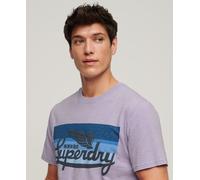 Superdry Mens Cali Striped Logo T-Shirt