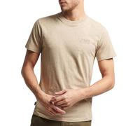 Superdry Vintage Logo Embroidered Short Sleeve T-shirt Beige S Men