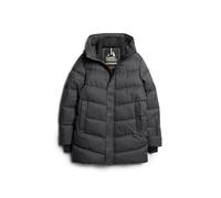 Superdry Men's City Chevron Padded Jacket A4, Grey Herringbone, M