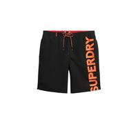 Superdry Mens Classic 19" Logo Board Shorts, black, S