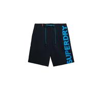 Superdry Mens Classic 19" Logo Board Shorts, Dark Navy, XL