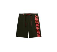 Superdry Mens Classic 19" Logo Board Shorts, Surplus Goods Olive Green, XXL