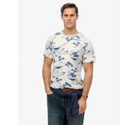 Superdry Classic Ess Rlxd Printed Short Sleeve T-shirt Beige S Men