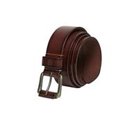 Superdry Mens Classic Leather Belt Dark Brown - Genuine Leather Casual & Smart Dress Belt for Men with Metal Buckle - Durable Everyday Jeans & Chinos Belt (Y9210122A-02O) (Dark Brown, XL)