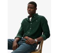 Superdry Classic Needle Cord Long Sleeve Shirt Green 2XL Men