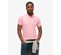 Superdry Mens Light Pink Marl Classic Pique Polo Shirt