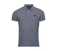 Superdry Men's Classic Pique S/s Polo Shirt, Flint Steel Grit, M
