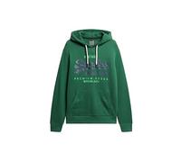 Superdry Men's Classic Vl Heritage Hoodie Sweatshirt, Green-Pine, S