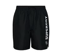 Superdry Men's Code APPLQUE 19INCH Swim Short W2, Black, Small