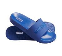 Superdry Men's Código Logo Vegan Pool Slides Flip-Flop, Elite Blue, Small UK
