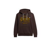 Superdry Men's Colour Coordinated Vintage Logo Hoodie, Coffee Bean Brown, XL