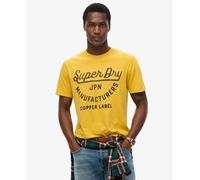 Superdry Copper Label Script Short Sleeve T-shirt Yellow M Man