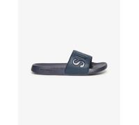 Superdry Men's Code CORE Pool Slide Sandal, Deep Navy, Small UK