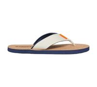 Superdry Cork Graphic Logo Flip Flops- White, White, Size 8-9, Men White