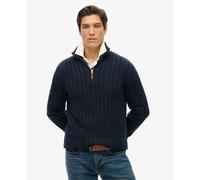 Superdry Mens Cotton Classic Cable Half-Zip Jumper