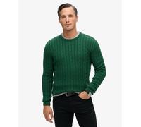 Superdry Mens Cotton Classic Cable Knit Crew Jumper