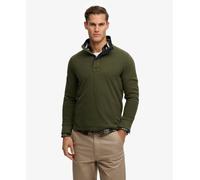 Superdry Classics Henley Half Zip Sweatshirt Green 2XL Man