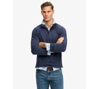 Superdry Classics Henley Half Zip Sweatshirt Blue 2XL Men