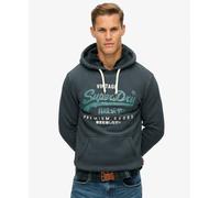 Superdry Duo Vintage Logo Hoodie, Jet Black