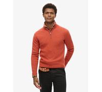 Superdry Mens Essential Embroidered Knitted Half Zip Jumper