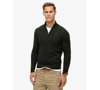 Superdry Essential Embroidered Half Zip Sweater Black 2XL Men