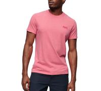 Superdry Men's Essential Logo Emb T-Shirt Punch Pink Marl