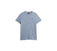 Superdry Men's Essential Logo Emb Tee T-Shirt, Bay Blue Marl, S