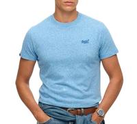 Superdry Cotton Essential Logo T-Shirt, Blue, Size L, Men Blue