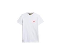 Superdry Men's Essential Logo Emb Tee T-Shirt, Optic/Hazard Orange, XXL
