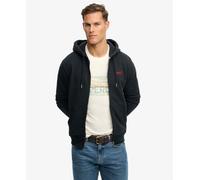 Superdry Mens Essential Logo Half Brushed Zip Hoodie
