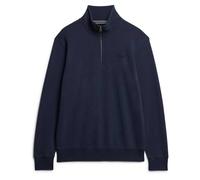Superdry Mens Essential Logo Henley Half Zip Sweatshirt (UK, Alpha, 3XL, Regular, Regular, Navy)