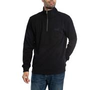 Superdry Men's Essential Logo Henley Sweatshirt, Black