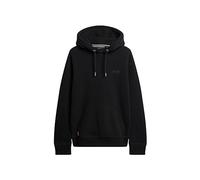 Superdry Men's Essential Logo Hoodie Sweatshirt, Black/White, XXL
