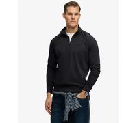 Tunisian logo pullover with raglan sleeves Superdry Essential Bleu S