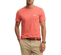 Superdry Mens Essential Logo T-Shirt Sunburst Coral (UK, Alpha, M, Regular, Regular, Sunburst Coral)