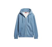 Superdry Essential Logo Full Zip Sweatshirt Blue S Man
