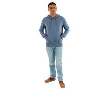 Superdry Men's Essential Logo Zip Hoodie Sweatshirt, Jeans Blue Marl M2014128A, L