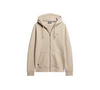 Superdry Men's Essential Logo Zip Hoodie Sweatshirt, Light Stone Beige, L