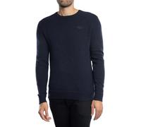 Superdry Essential Slim-Fit Crew Jumper Sweater Men - S Dark Blue