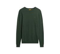 Superdry Men's Essential Slim Fit Crew Jumper Sweatshirt, Surplus Goods Olive, M