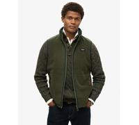 Superdry Men's Estate Fleece Vest, Surplus Goods Olive Green (UK, Alpha, S, Regular, Regular, Surplus Goods Olive Green)