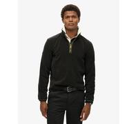 Superdry Estate Fleece Half Zip Sweater Black L Men