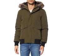 Superdry Mens Everest Bomber Jacket Army Khaki Green Surplus Goods Quilted Coat