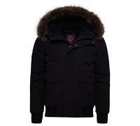 Superdry Men's Everest Bomber Jacket, Jet Black, XL