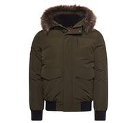 Superdry Mens Everest Bomber Jacket - Green Nylon - Size 2XL