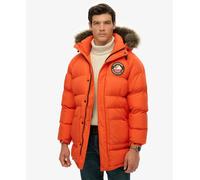 Superdry Everest Longline Baffled Parka Orange 2XL Men