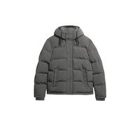Superdry Men's EVEREST SHORT HOODED PUFFER A4 - Padded, Charcoal,