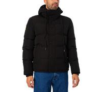 Superdry Men's Everest Short Hooded Puffer Jacket, Black