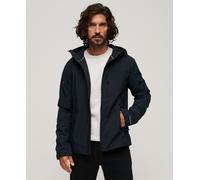 Superdry Mens Fleece Lined Softshell Hooded Jacket Eclipse Navy Hoodie